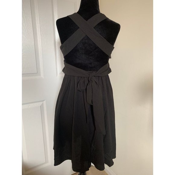 Criss Cross Tie Back Shirred Cami Dress - Picture 7 of 7